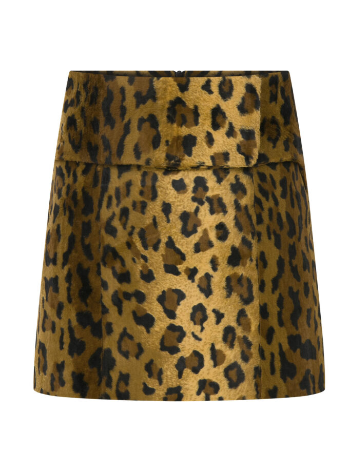 Roar - Kemer Detaylı Leopar Desenli Etek